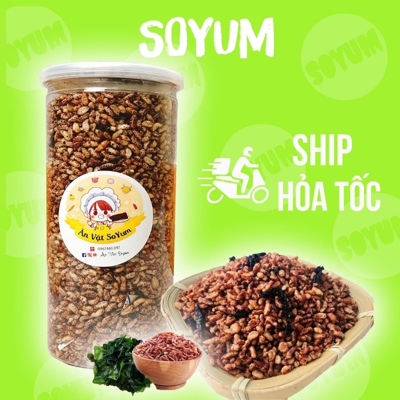 Gạo lứt rong biển 320g, ăn vặt Soyum vừa ngon vừa rẻ