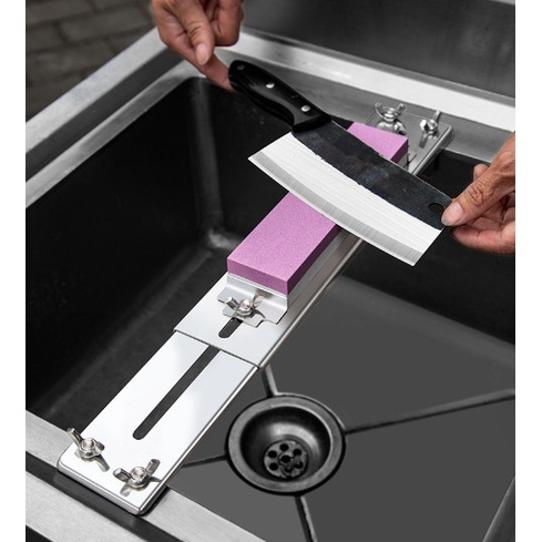 Giá kẹp giữ đá mài dao inox cao cấp