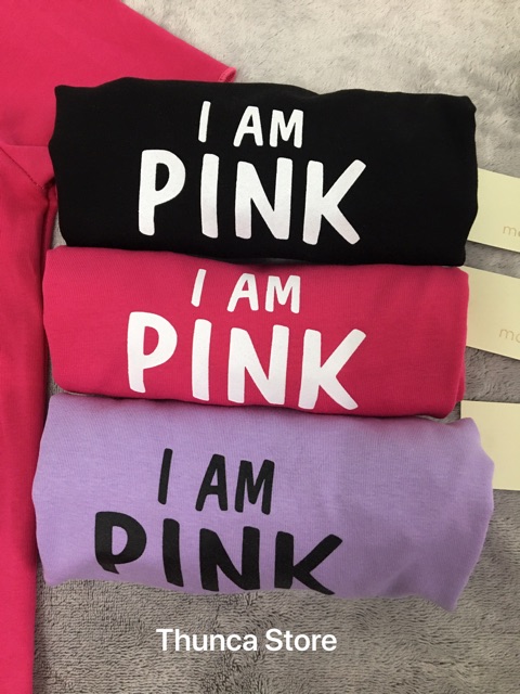 Áo croptop in I am Pink