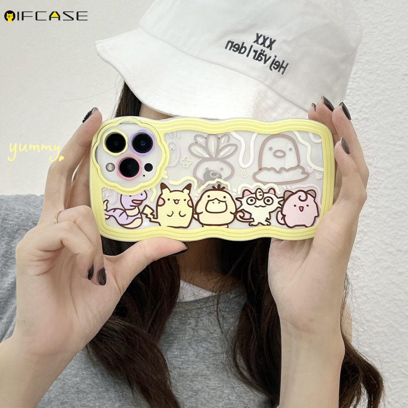 Ốp Điện Thoại Mềm Trong Suốt In Hình Pikachu/Maruko Cho iPhone 13 12 12 11 Pro Max XS Max XR X 7 8 Plus