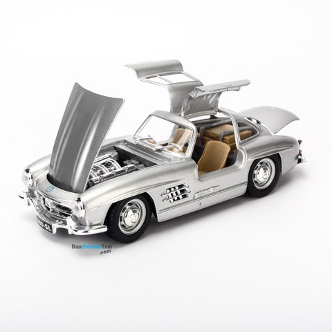 MÔ HÌNH XE MERCEDES-BENZ 300SL 1954 SILVER 1:24 BBURAGO - MH18-22023