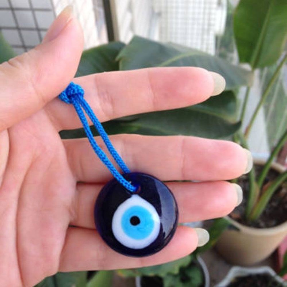 BERNARDO Charms Car Pendant Trendy Auto Decor Amulet Lampwork 1PC Car Glass Kabbalah Evil Eye Interior Decor