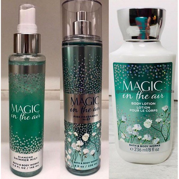 MAGIC IN THE AIR | Bộ Sản Phẩm Gel Tắm - Dưỡng Thể - Xịt Thơm Toàn Thân Bath &amp; Body Works