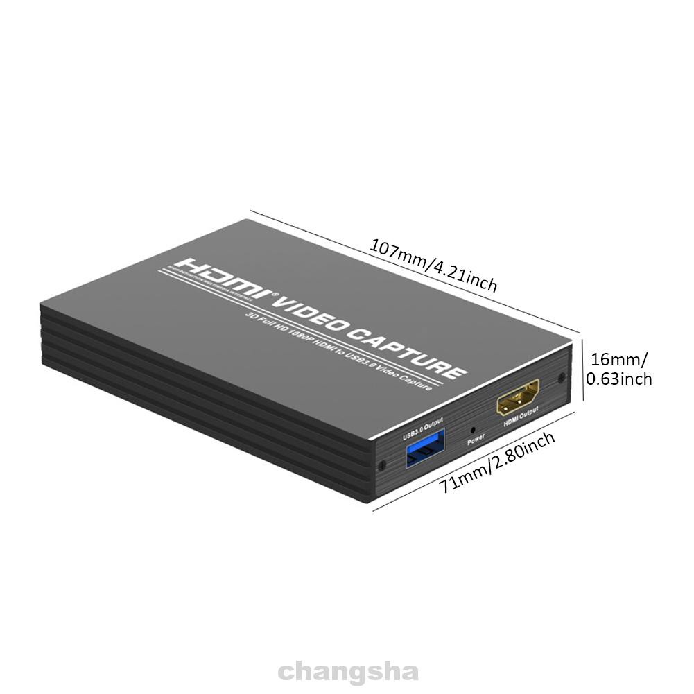 [ kho sẵn sàng ]4K 1080P Multifunction Aluminium Alloy Live Streaming HDMI To USB3.0 Online Teaching Local Loop Out Video Capture Card