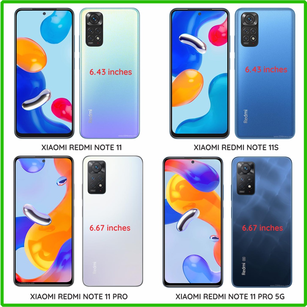 Dán PPF Xiaomi redmi note 11 / 11s 4G / 11 pro 4G / 11 pro 5G loại trong, nhám dành cho màn hình, mặt lưng, lưng bo viền
