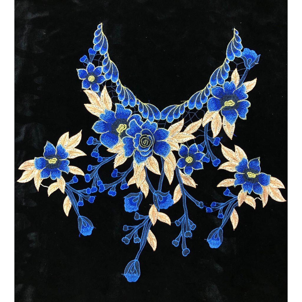 cổ ren thêu kèm tay mã DK031