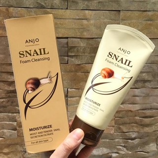 Sữa rửa mặt Anjo Snail Foam Cleansing dưỡng ẩm da Hàn Quốc 100ml