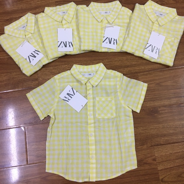 Áo sơ mi kẻ zara[Hàng chính hãng ]