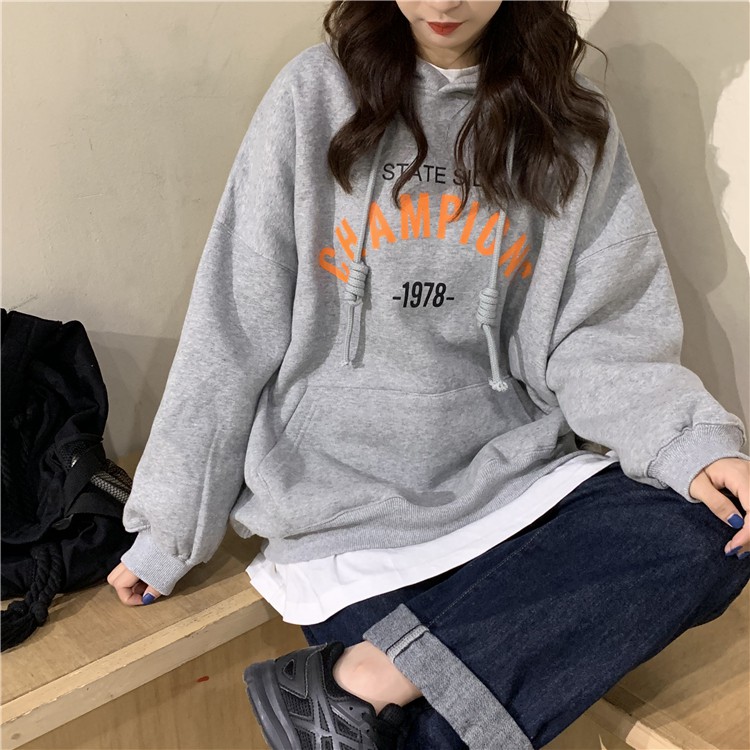 Áo hoodie nữ form rộng trơn màu xám đen tím chất nỉ đẹp order quảng châu BST áo thu đông unisex 2020 | WebRaoVat - webraovat.net.vn