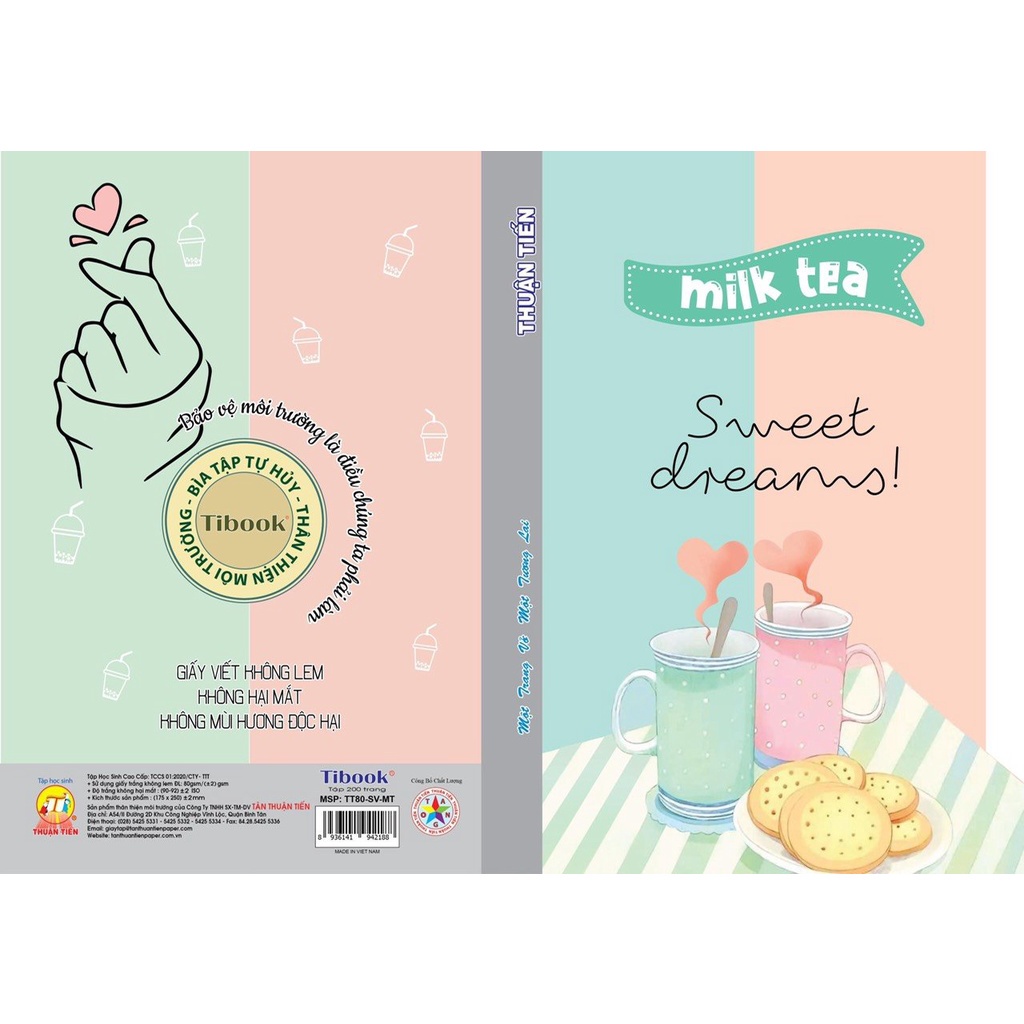 Tập Sinh Viên Tân Thuận Tiến Milk Tea 200 Trang ĐỊnh Lượng 80