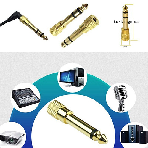 TSP_6.5mm 1/4 Male to 1/8 3.5mm Female Headphone Jack Adapter Plug Stereo Audio