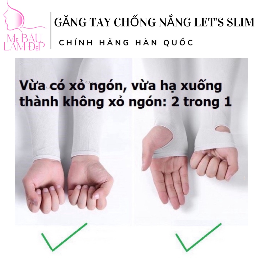 Găng tay chống nắng Let's Slim - Azila - Chất liệu sợi Aqua ngừa tia UV 99,9% (Giao màu ngẫu nhiên)