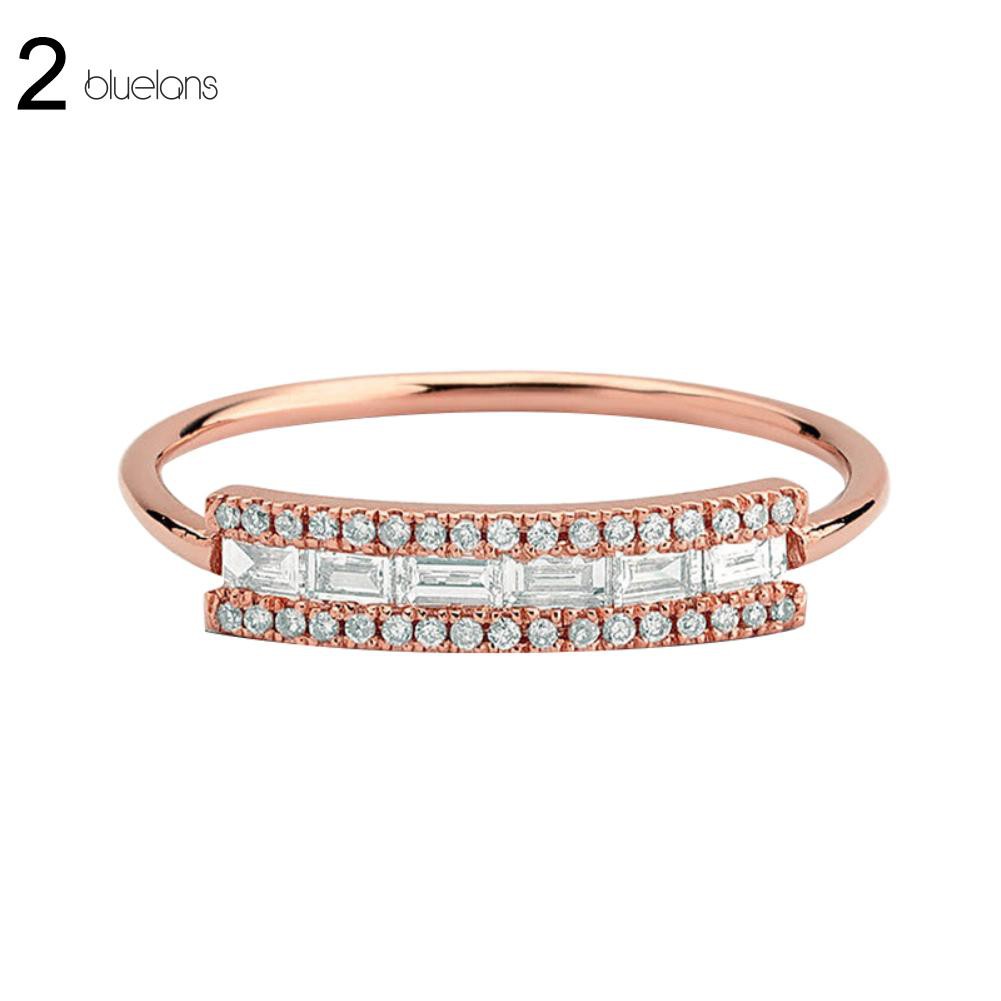 Nhẫn Đính Đá Thời Trang Dành Cho Cặp Đôi