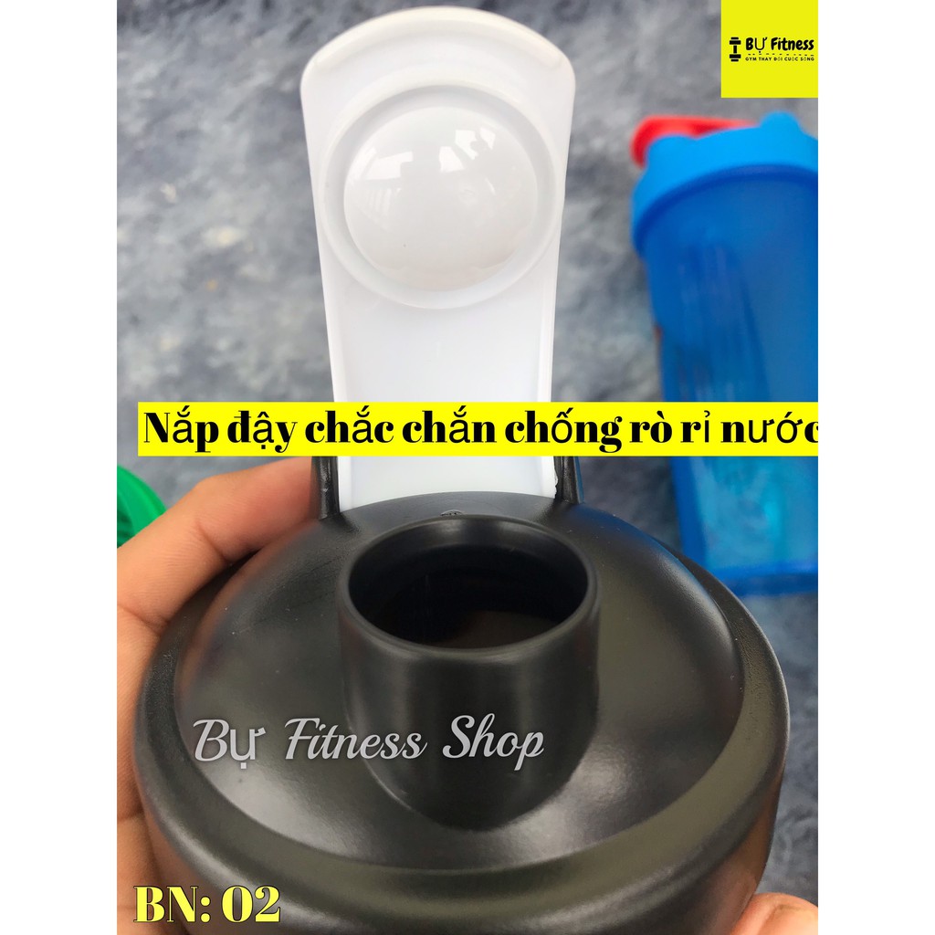 Bình lắc thể thao uống nước, bình nước shaker siêu anh hùng dung tích 750ml