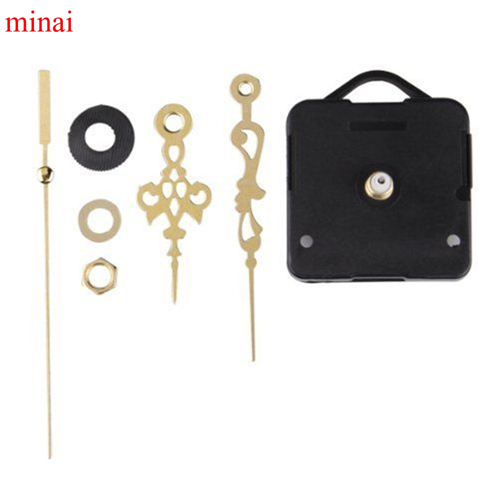 MINAI Quartz Clock Movement Mechanism DIY Repair Parts Gold LW