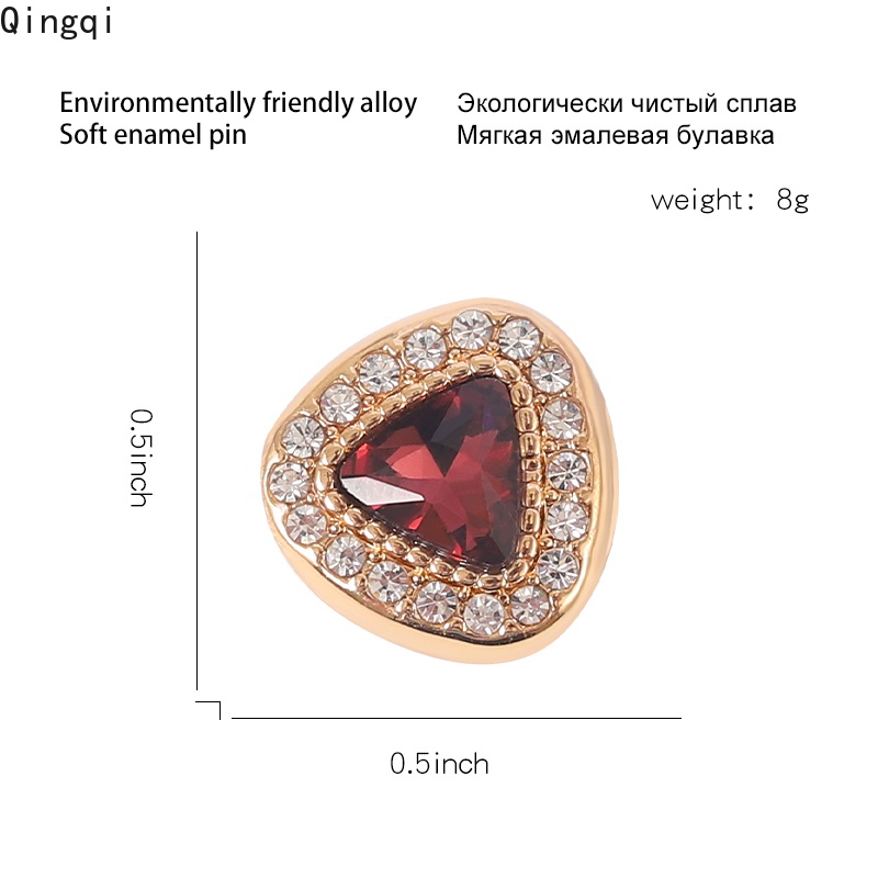 Ghim cài khăn choàng MISS ZOE đính đá phong cách hồi giáo cho nữ