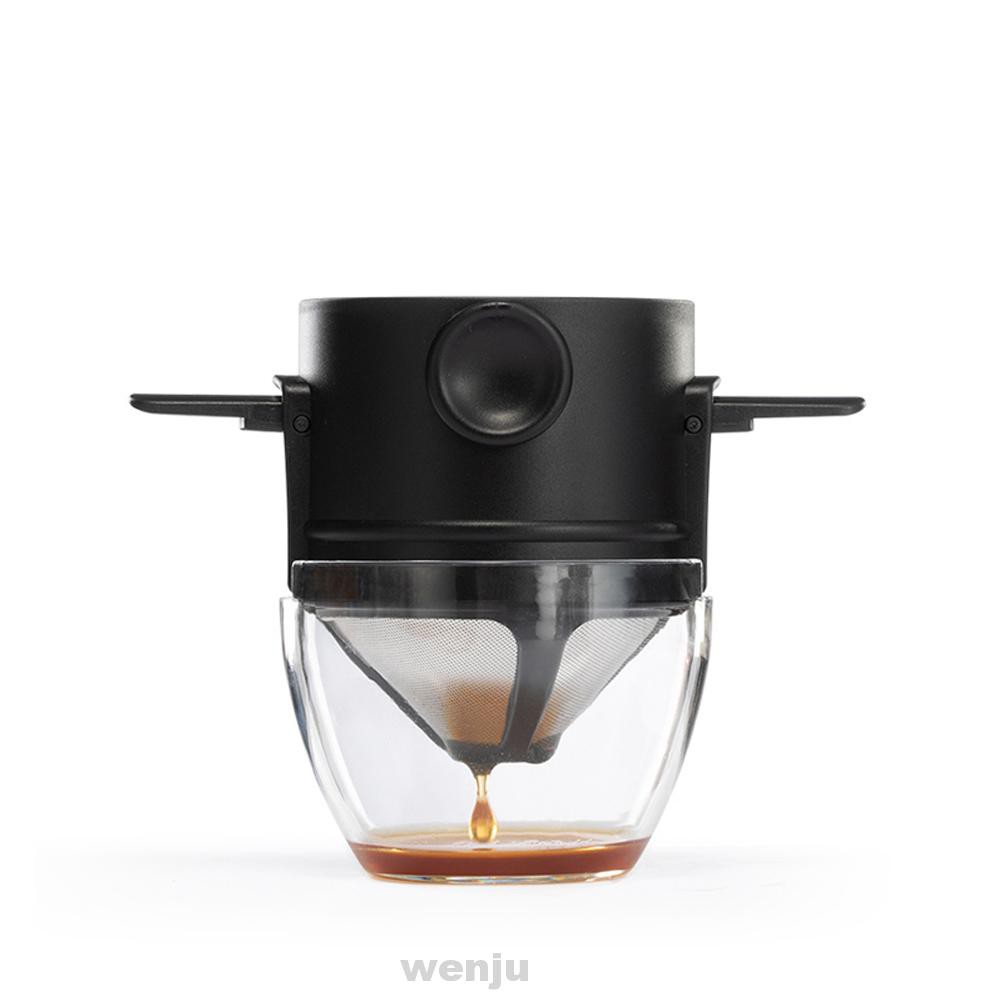 Camping Collapsible Kitchen Mini Portable Stainless Steel Home Office Pour Over Paperless Coffee Filter