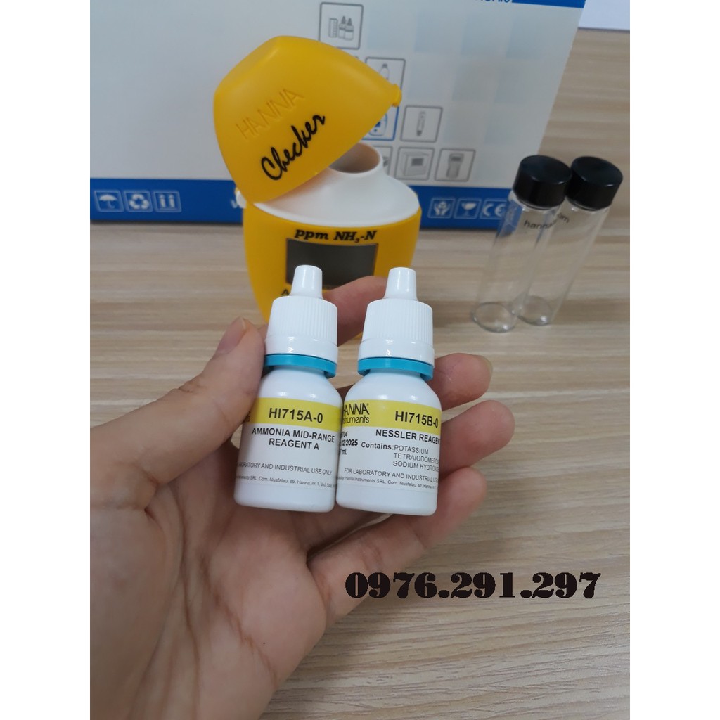 Máy đo NH3 Amonia trong ao nuôi thủy sản HI715 - Hanna Romania