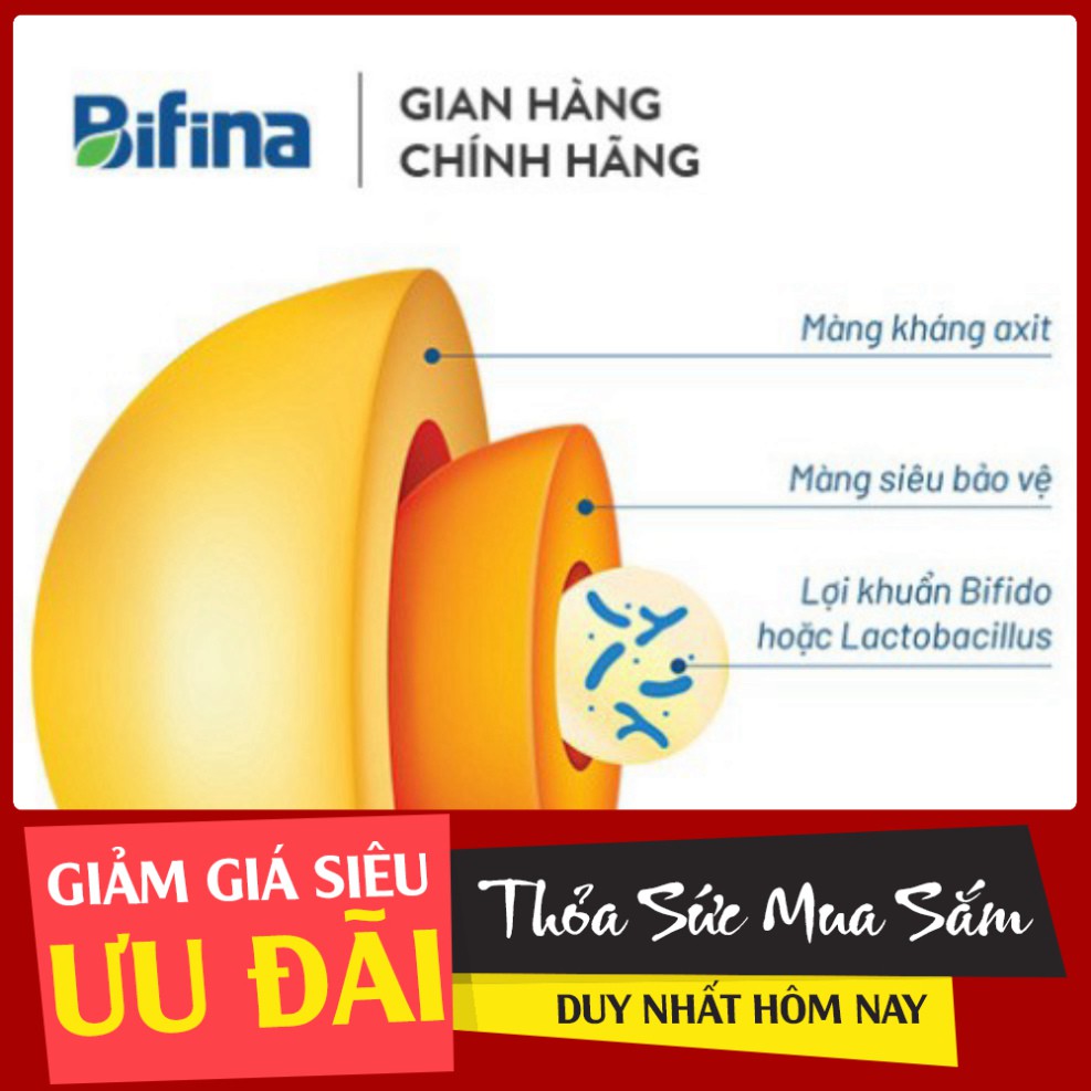 GIÁ SÔC NHIỆT [Combo 2H] Men Vi Sinh Bifina Nhật Bản R20 gói GIÁ SÔC NHIỆT