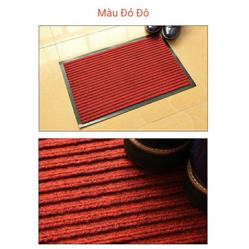 Thảm chùi chân  Nỉ đế Cao Su 60*90cm,chống trươn trượt, bền đẹp, siêu hút nước, trang trí