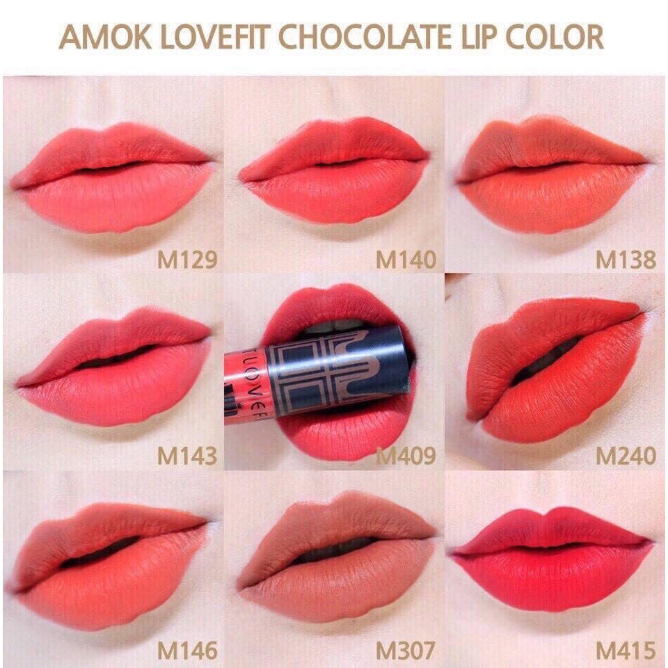 SON KEM AMOK LOVEFIT CHOCOLATE Màu 140,143,146.