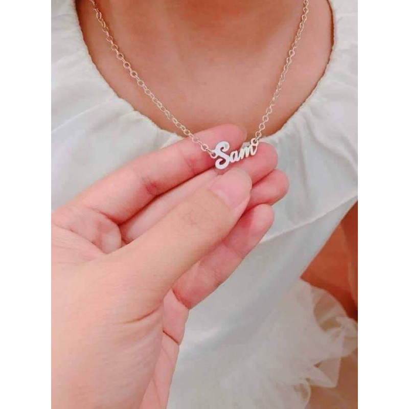 DÂY CHUYỀN BẠC LÀM TÊN THEO YÊU CẦU