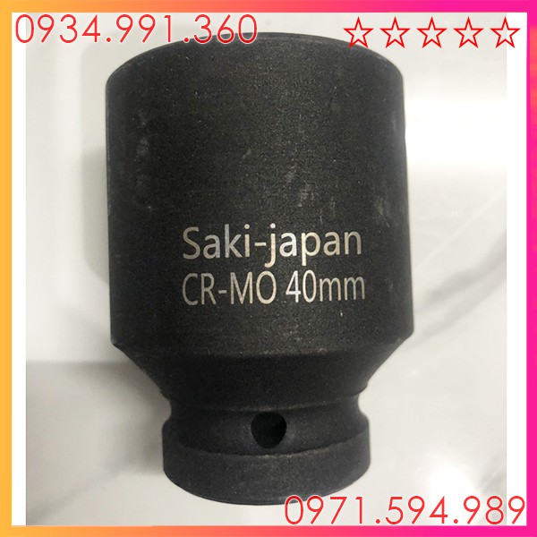 Đầu khẩu, Đầu típ khẩu 3/4 dài 8cm, dày 8mm, mở kích thước từ 34 đến 41. Thép carbon CRMO nguyên chất, độ bền cao