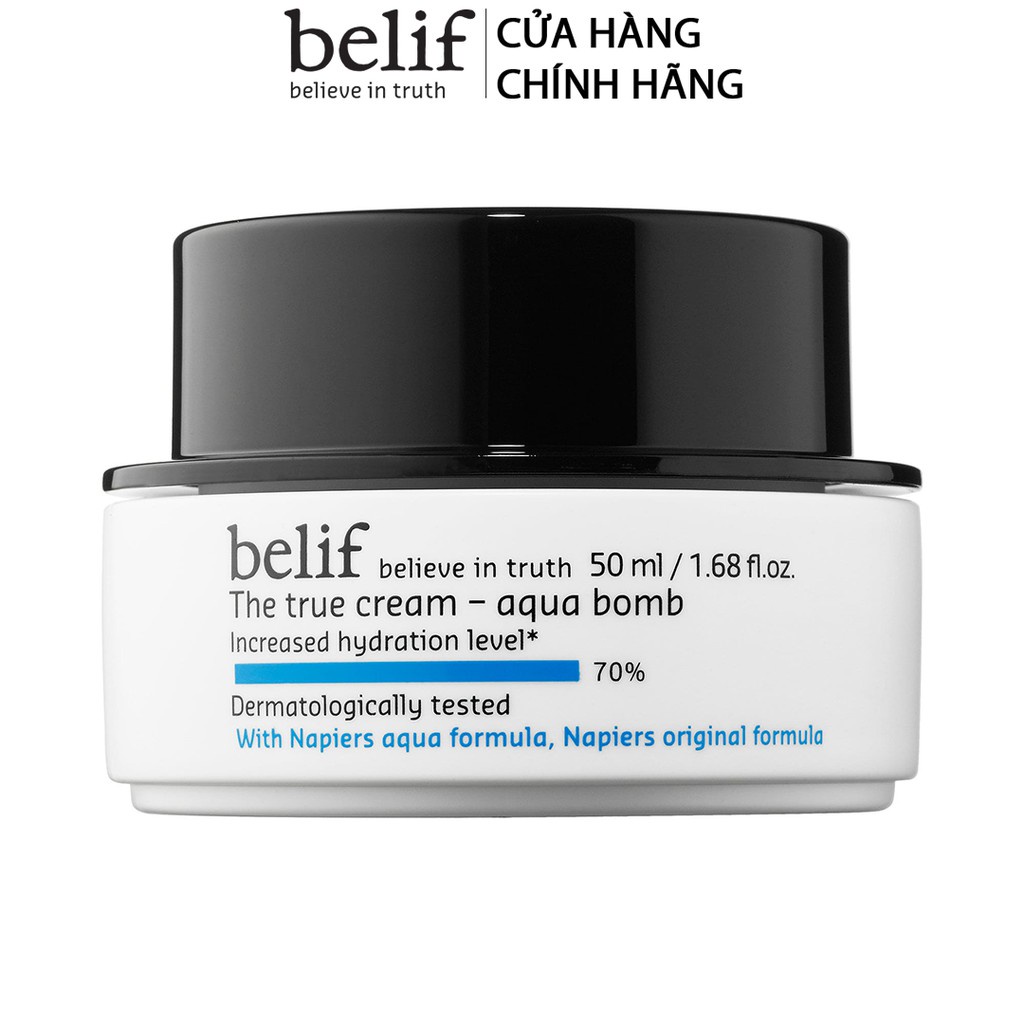 [Mã COSLG5 giảm 10%]Kem cấp ẩm tức thì dạng gel Belif The True Cream Aqua Bomb 50ml