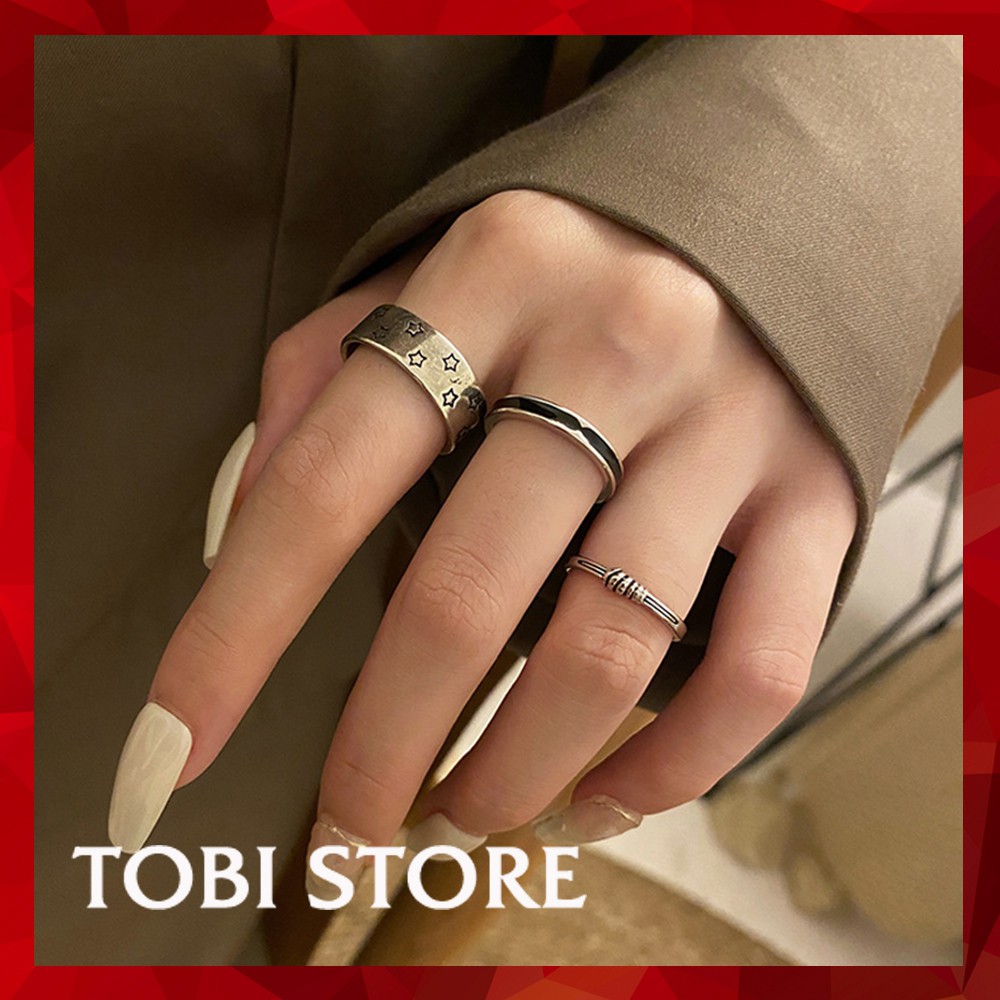 Nhẫn bạc nữ TOBI STORE nhiều kiểu dáng phong cách trẻ trung N89