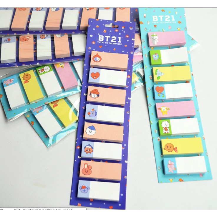 Set Note Đánh Dấu Trang BT21 Mẫu 5
