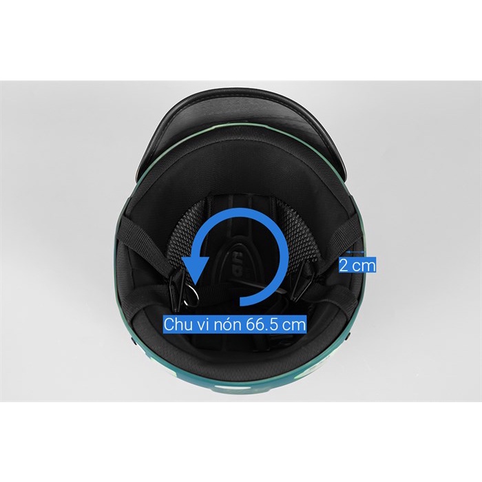 Mũ bảo hiểm 1/2 size XL Delites ATN05