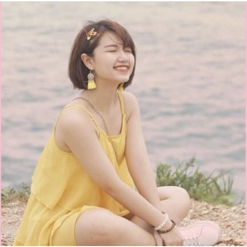 Bông tai boho du lịch, khuyên tai đi biển Vintage sắc màu rực rỡ siêu xinh Hot summer 2022