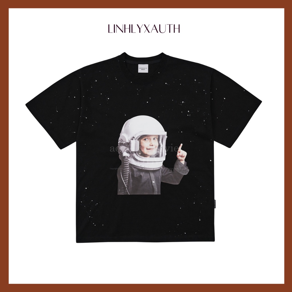 (HÀNG CHÍNH HÃNG) Áo thun ADLV - Acmé de la vie - Baby Face Sleeve T-Shirt Black Space Travel LinhLyxAuth