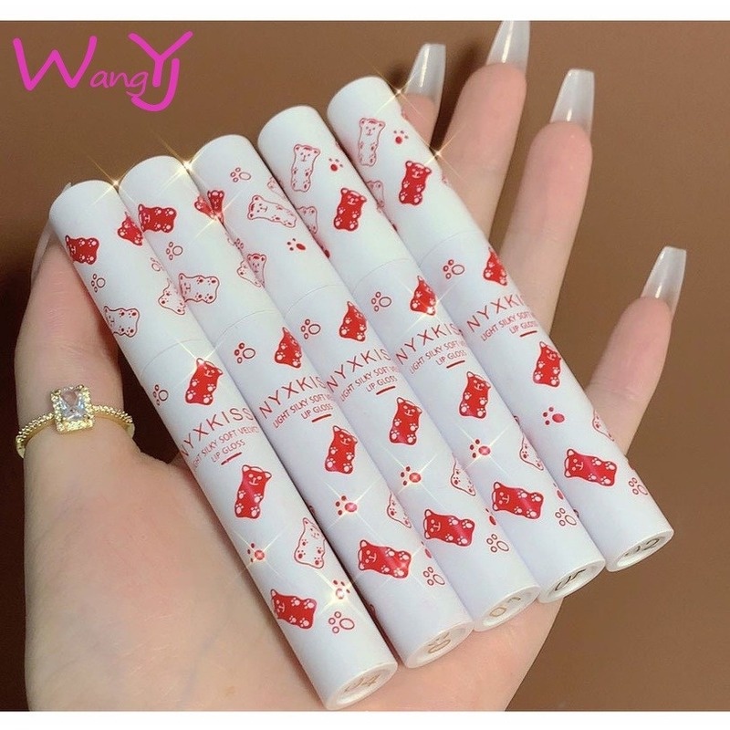 Set 5 Son Kem Lì Hình Gấu Dễ Thương