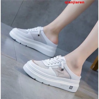Giầy sục nữ trắng sao xjnh đế 6 cm