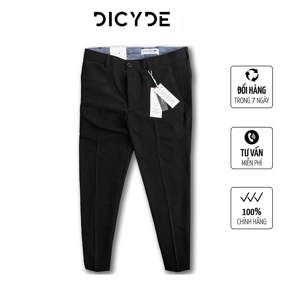 Quần âu nam công sở hàn quốc kiểu dáng slim fit , quần tây nam đen ánh nhung Dicyde VI2.PX.D.LC.11 cao cáp