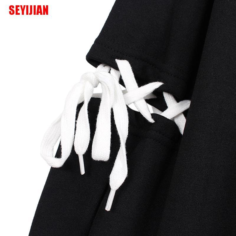 Áo Hoodie Chui Đầu In Họa Tiết Phong Cách Gothic Harajuku Cho Nữ