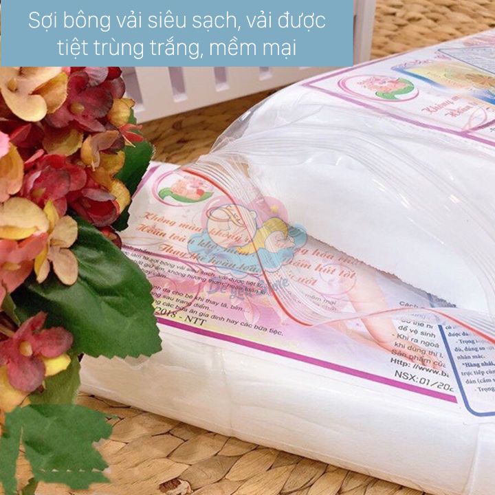 Khăn vải đa năng baby Hiền Trang (gói 200g khoảng 160 tờ) - Khăn vải, giấy khô vệ sinh cho bé yêu