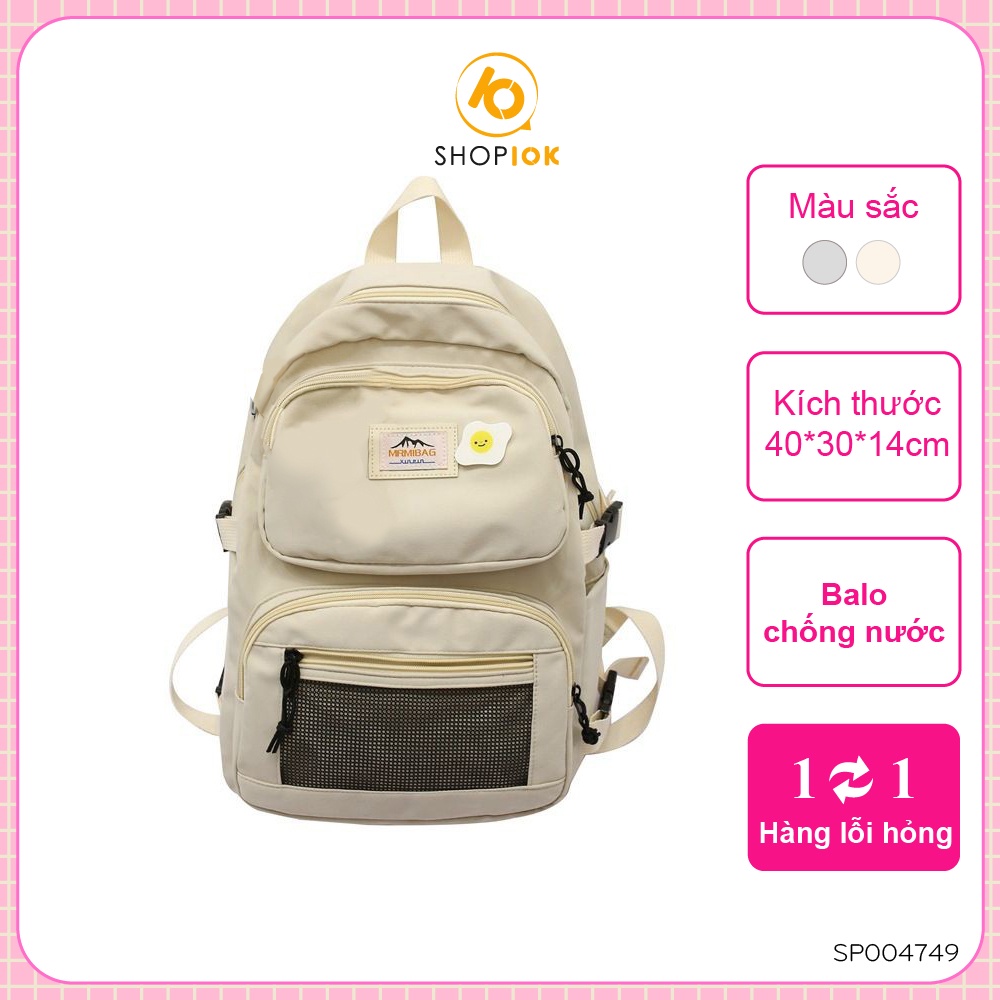 Balo thời trang ulzzang chống nước MRMIBAG, dành cho học sinh nam nữ - SP004749