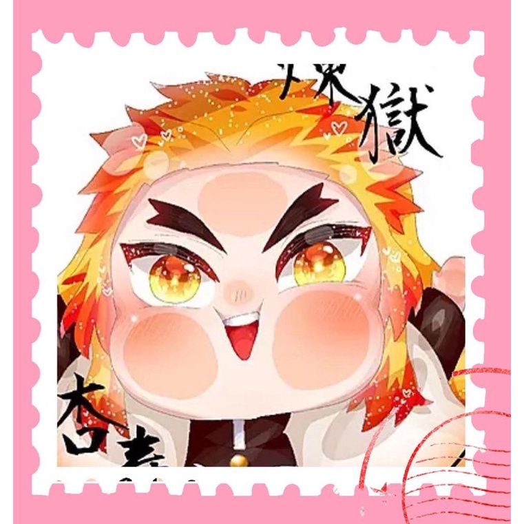 Sticker tem thư Kimetsu no yaiba 16 cái khác nhau/ / hình dán tem thư anime Kimetsu no yaiba