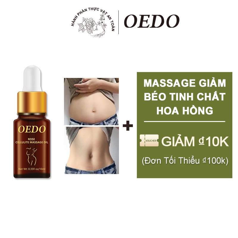 Kem massage đốt cháy mỡ thừa làm thon eo OEDO Giảm Mỡ Bụng, Đùi, Bắp Tay, Bắp Chân làm săn chắc da 10ml