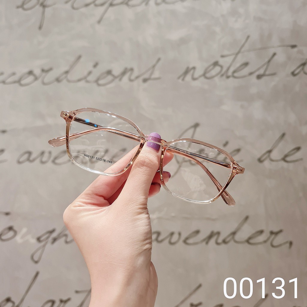 Gọng kính nam nữ Lilyeyewear mắt vuông càng kính kim loại thanh mảnh màu sắc thời trang 00131 | BigBuy360 - bigbuy360.vn