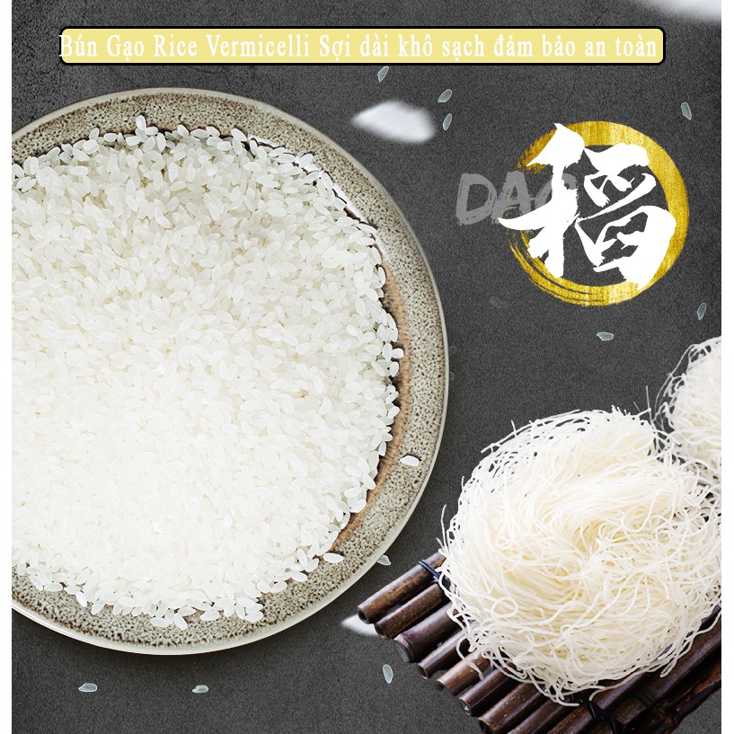 1KG Mì gạo sạch bún miến khô nhà làm - Bún Gạo Rice Vermicelli Sợi dài khô sạch đảm bảo an toàn