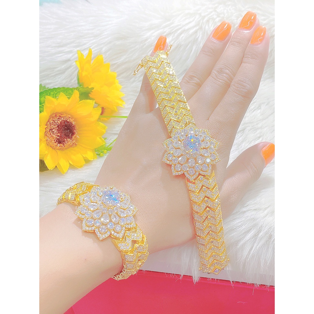 Lắc Tay Nữ Mạ Vàng 18k Sang Trọng UHA L4553235A-770