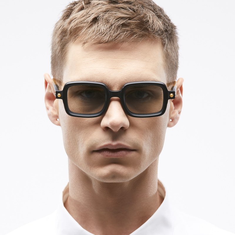 Kính râm nam nữ Hainam Eyewear mắt vuông màu sắc thời trang KUBO