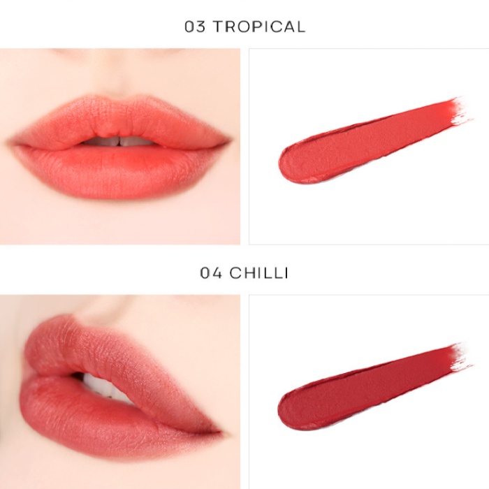 Son dưỡng môi chính hãng 6 màu tùy chọn