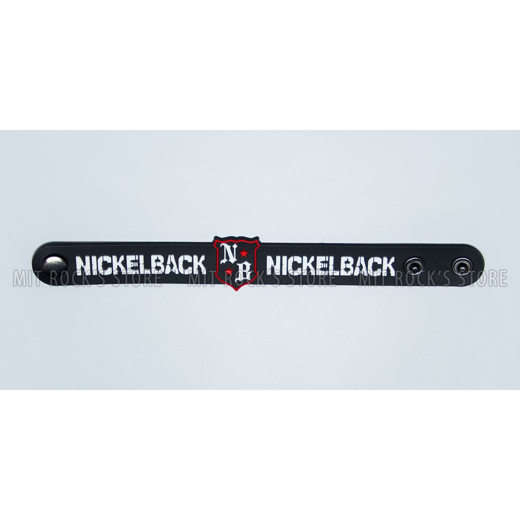 Vòng tay Nickelback - Vòng cao su Thái Lan, ban nhạc rock, vòng đeo tay nút bấm