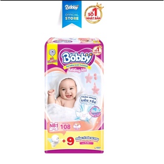 Tã dán/ miếng lót sơ sinh bobby nb108+9/xs70/s56/m46/m76