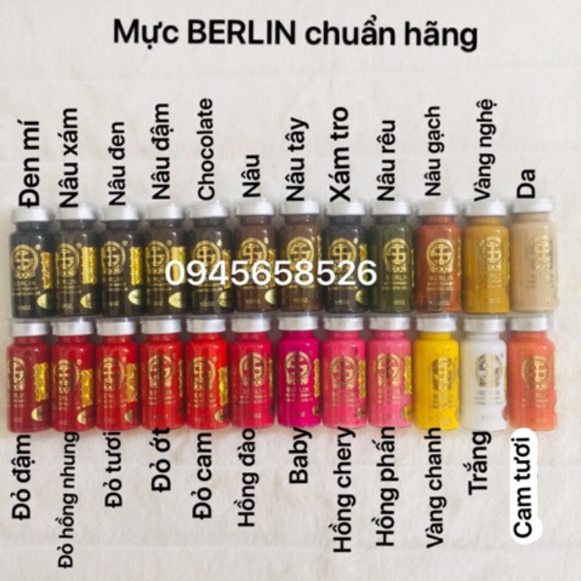 Mực xăm Berlin(chuẩn hãng)