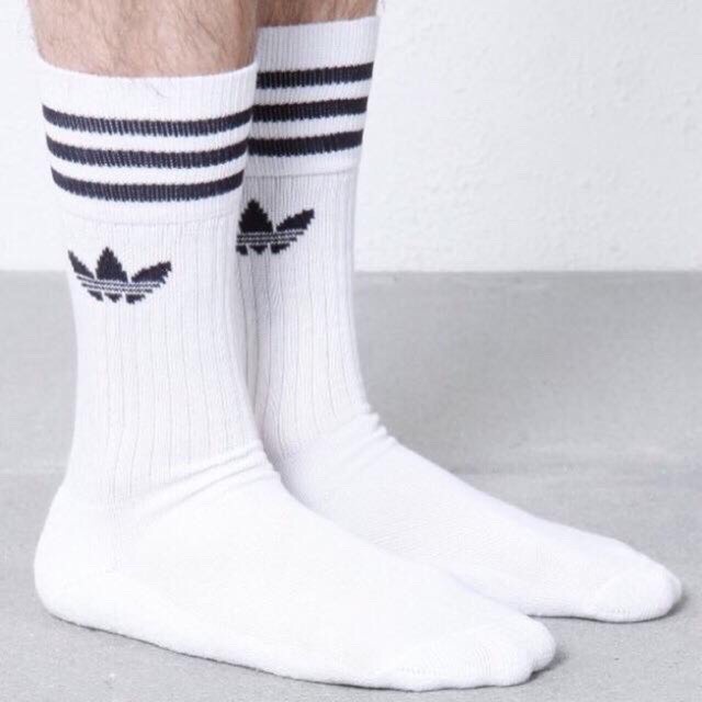 Tất Vớ Thể Thao Cổ Lửng Nam Nữ Logo adid4s sắc nét, Hàng xuất dư với 2 màu Trắng.